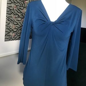 Only worn once!! Beautiful blue Ann Taylor blouse